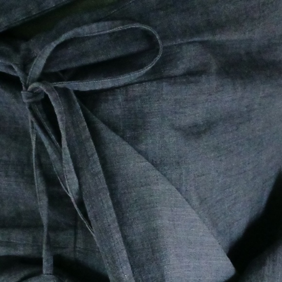 Free People Denim Wrap Dress in Blue - Picture 6 of 8